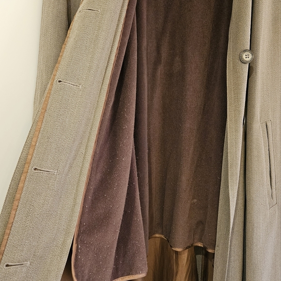 Gorgeous ladies trench coat with zip out liner . Olive . Designer . - Picture 6 of 8